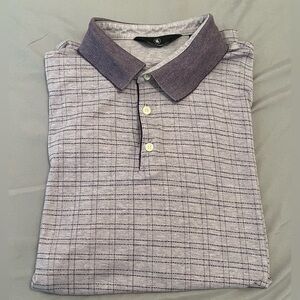 Hart Schaffner Marx Mens Performance Polo Shirt Sz.L/Light Purple /Athletic